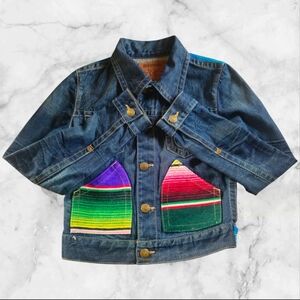 True Religion Size S Jada Baja Retro Womens Rare Denim Jacket